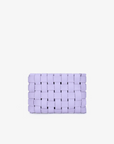 LINDY CLUTCH WOVEN LARGE LAVENDER
