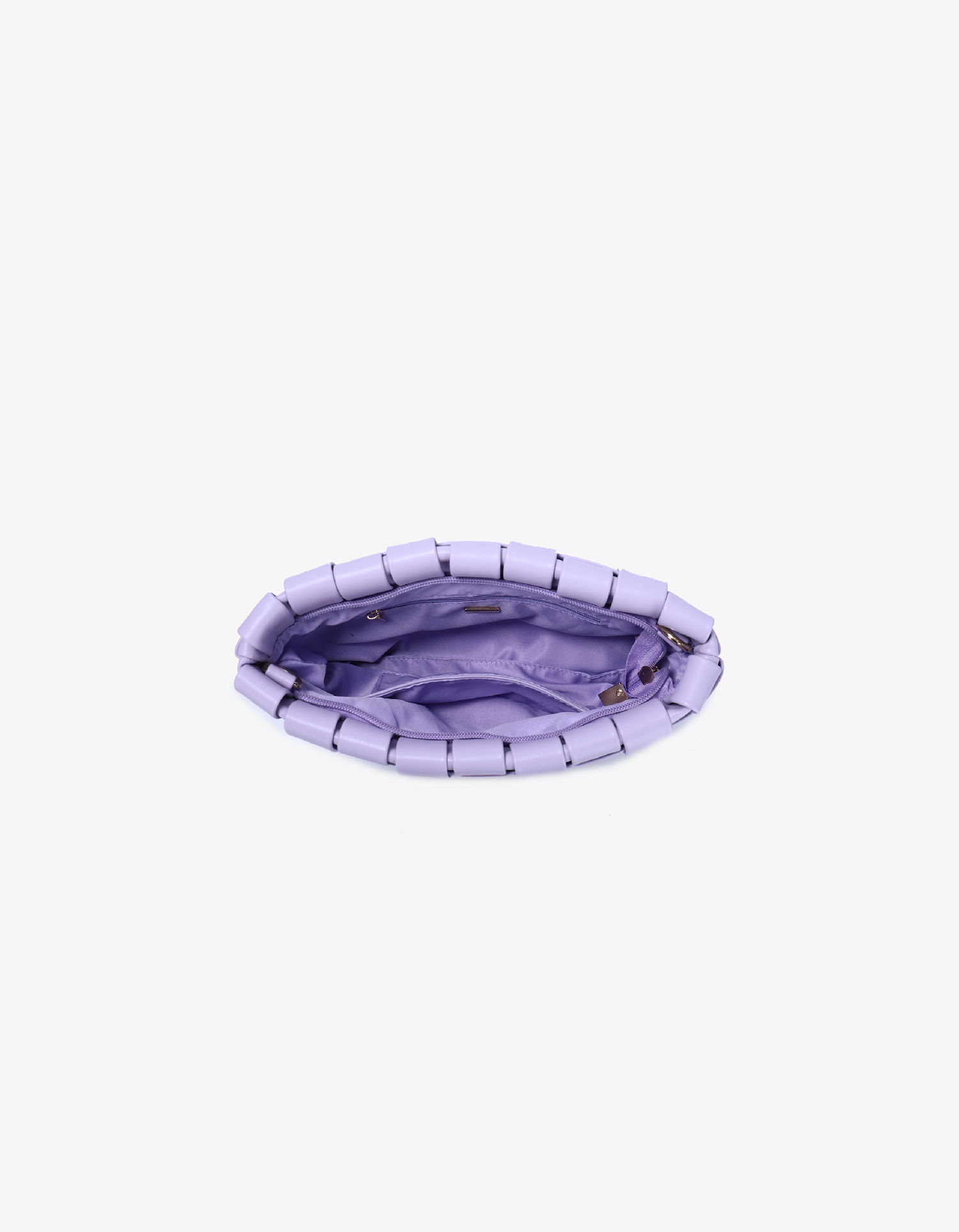 LINDY CLUTCH WOVEN LARGE LAVENDER