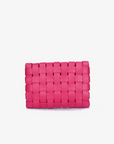 LINDY CLUTCH WOVEN LARGE MAGENTA