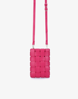 LINDY WOVEN CELLPHONE MAGENTA