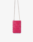LINDY WOVEN CELLPHONE MAGENTA