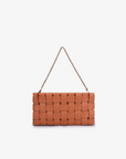 LINDY WOVEN CLUTCH SMALL APRICOT