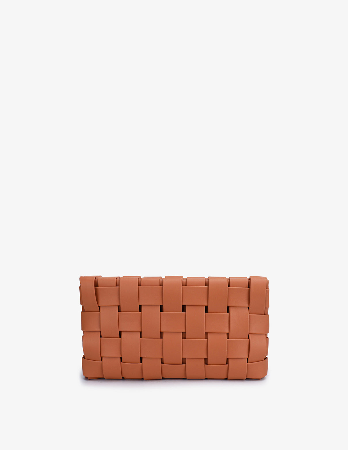 LINDY WOVEN CLUTCH SMALL APRICOT