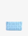 LINDY WOVEN CLUTCH SMALL SKY BLUE