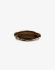 LINDY WOVEN CLUTCH SMALL HI SHINE METALLIC PLATINUM