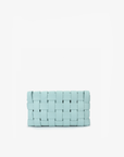LINDY WOVEN CLUTCH SMALL BLUE