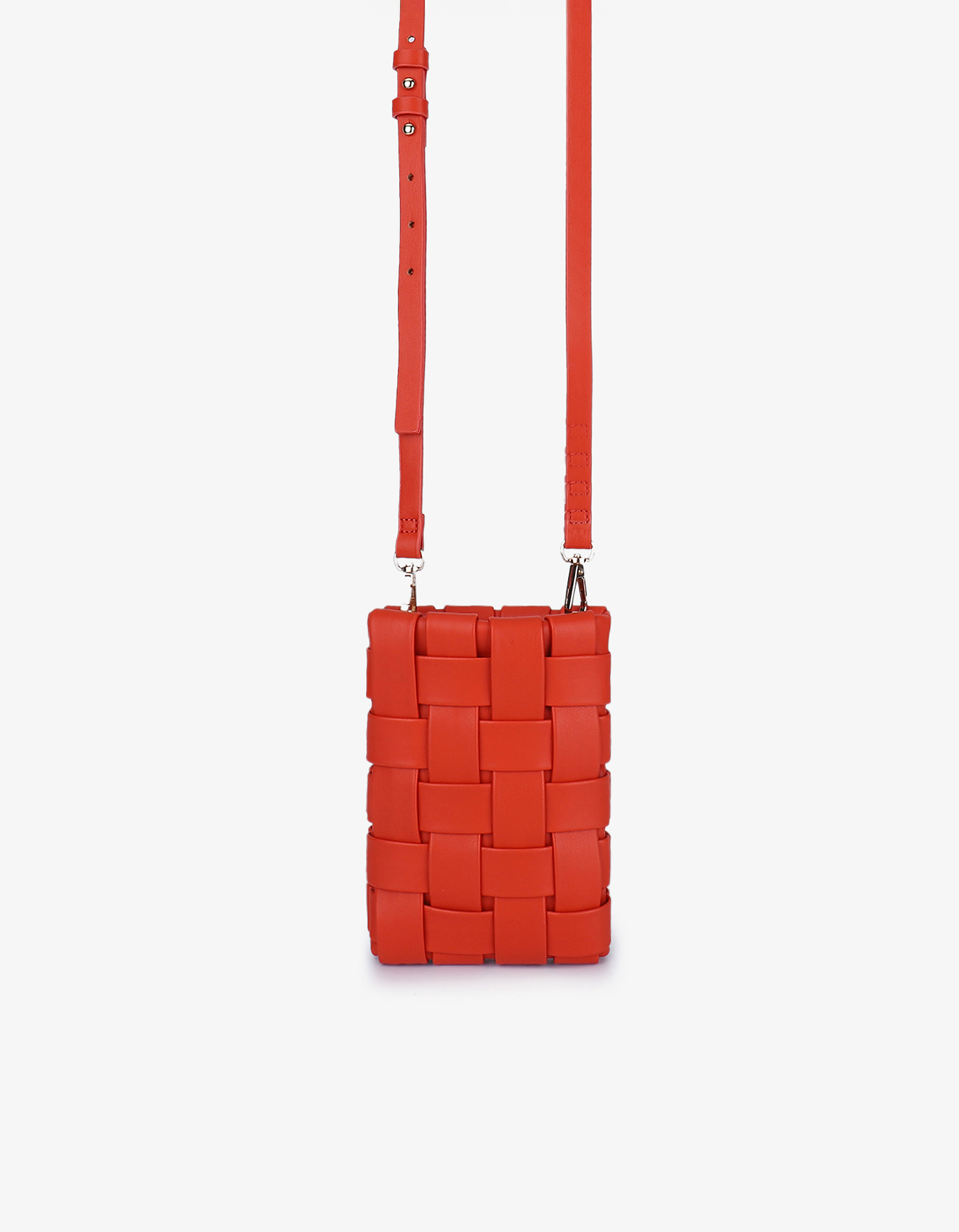 LINDY WOVEN CELLPHONE ORANGE