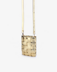 LINDY WOVEN CELLPHONE HI SHINE METALLIC GOLD