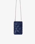Woven cellphone bag with chain strap by Remi and Reid.