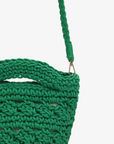 NOEMI MINI TOTE CROCHET GREEN