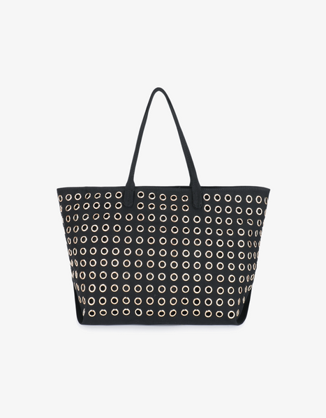 OYA GROMMET CANVAS TOTE BLACK – REMI/REID