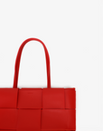 PAYA WOVEN TOTE RED