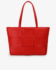 PAYA WOVEN TOTE RED