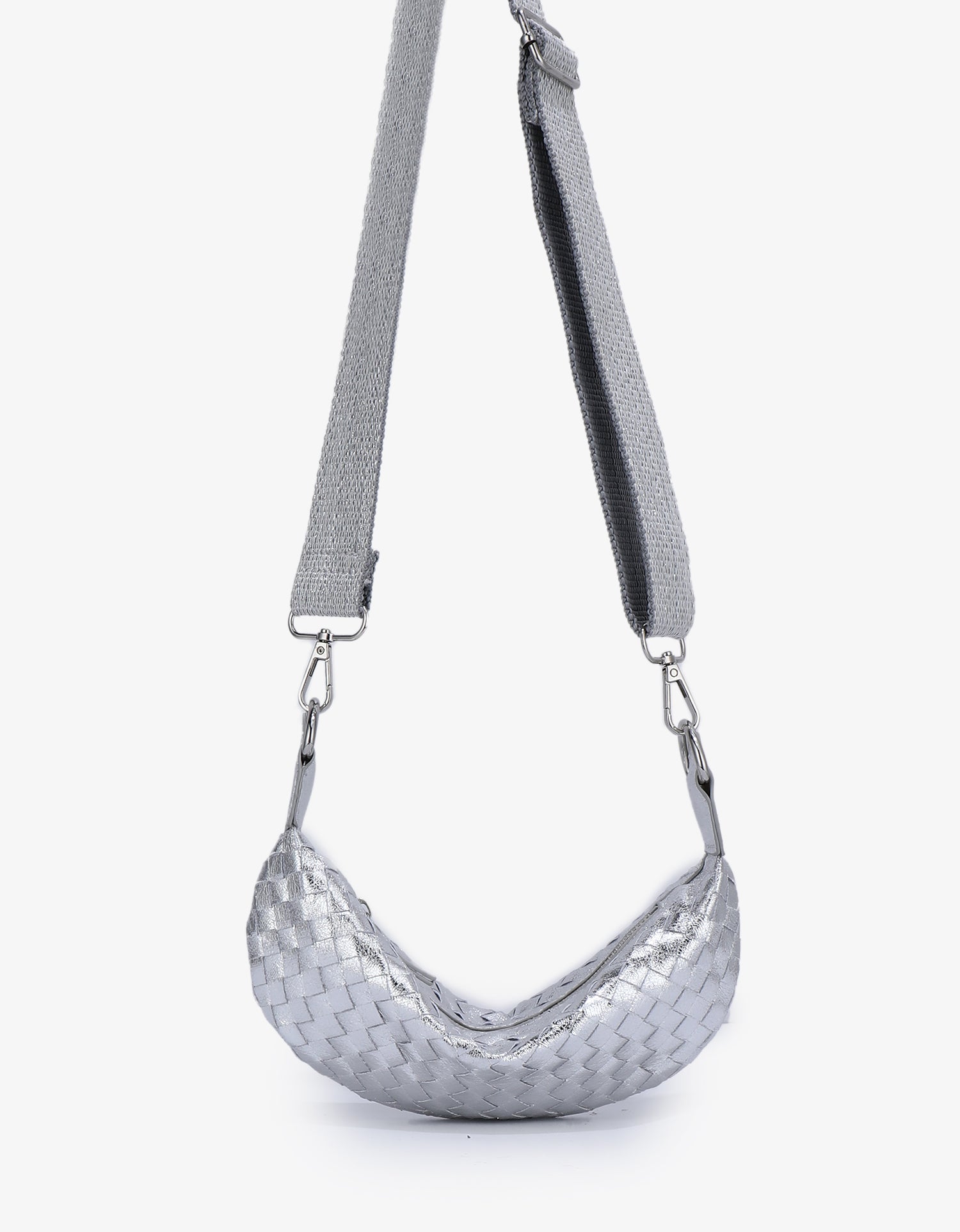 PEPPA CONVERTIBLE MINI SLING HI SHINE SILVER
