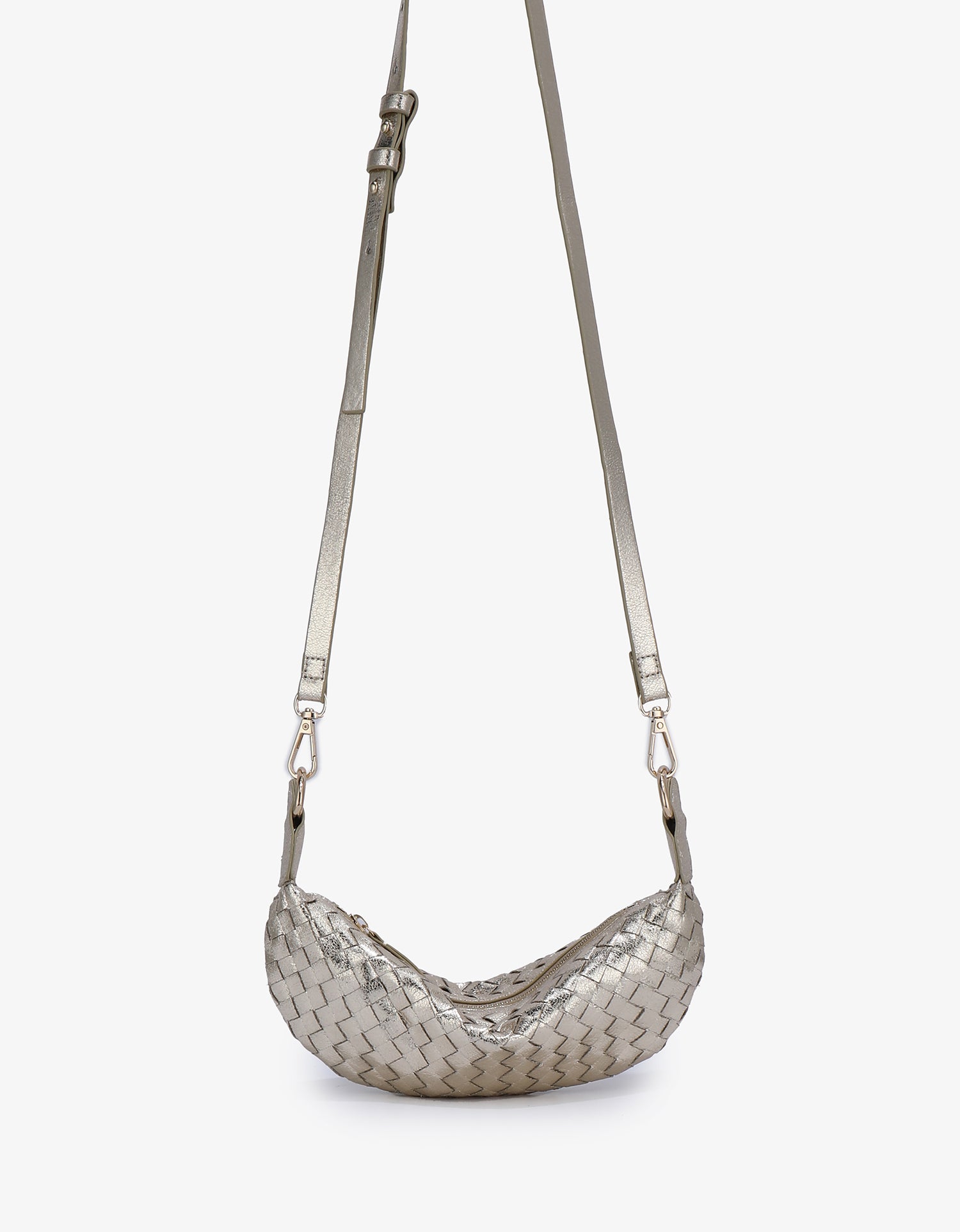 PEPPA CONVERTIBLE MINI SLING HI SHINE PLATINUM
