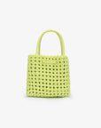 PERRIE BUCKET MINI WOVEN SQUARE CITRUS