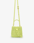 PERRIE BUCKET MINI WOVEN SQUARE CITRUS
