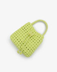 PERRIE BUCKET MINI WOVEN SQUARE CITRUS