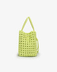 PERRIE BUCKET MINI WOVEN SQUARE CITRUS