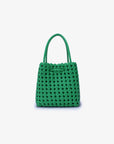 PERRIE BUCKET MINI WOVEN SQUARE GREEN