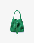 PERRIE BUCKET MINI WOVEN SQUARE GREEN