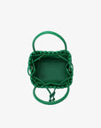 PERRIE BUCKET MINI WOVEN SQUARE GREEN