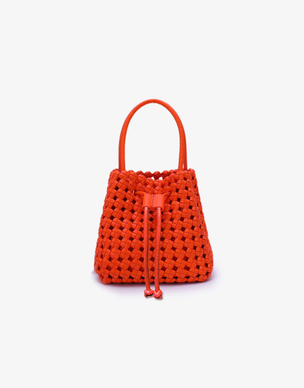 PERRIE BUCKET MINI WOVEN SQUARE ORANGE