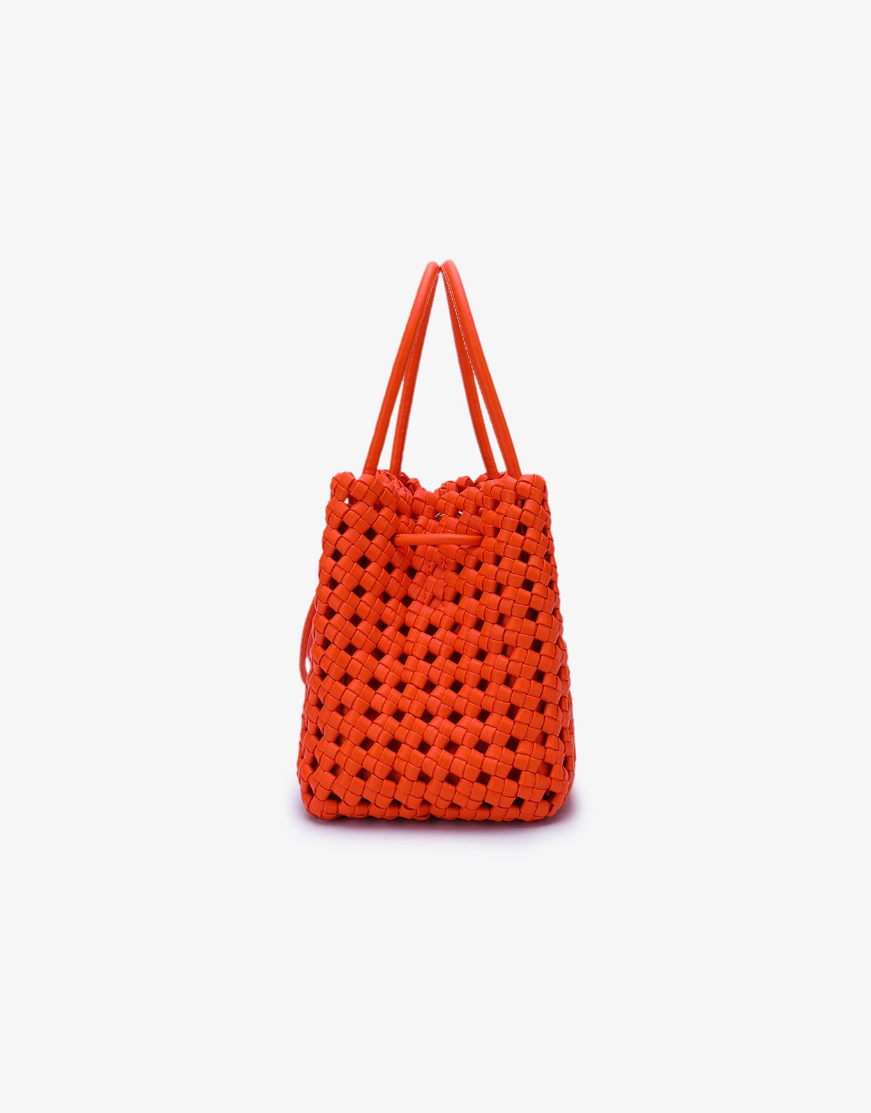 PERRIE BUCKET MINI WOVEN SQUARE ORANGE