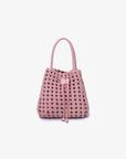 PERRIE BUCKET MINI WOVEN SQUARE BALLET PINK