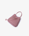 PERRIE BUCKET MINI WOVEN SQUARE BALLET PINK