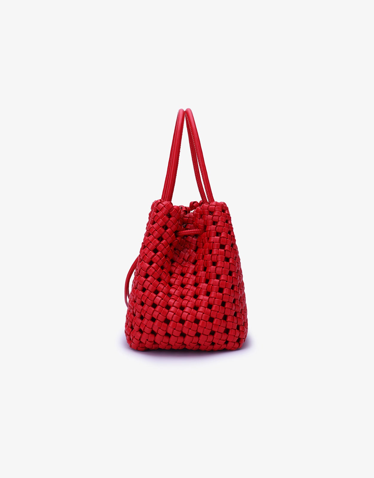 【FEEL AND TASTE】one handle mini bucket PERRIE BUCKET MINI WOVEN SQUARE RED – REMI/REID