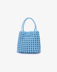 PERRIE BUCKET MINI WOVEN SQUARE SKY BLUE