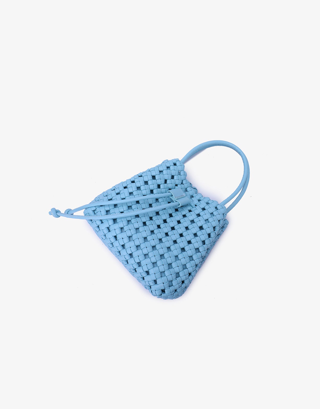 PERRIE BUCKET MINI WOVEN SQUARE SKY BLUE