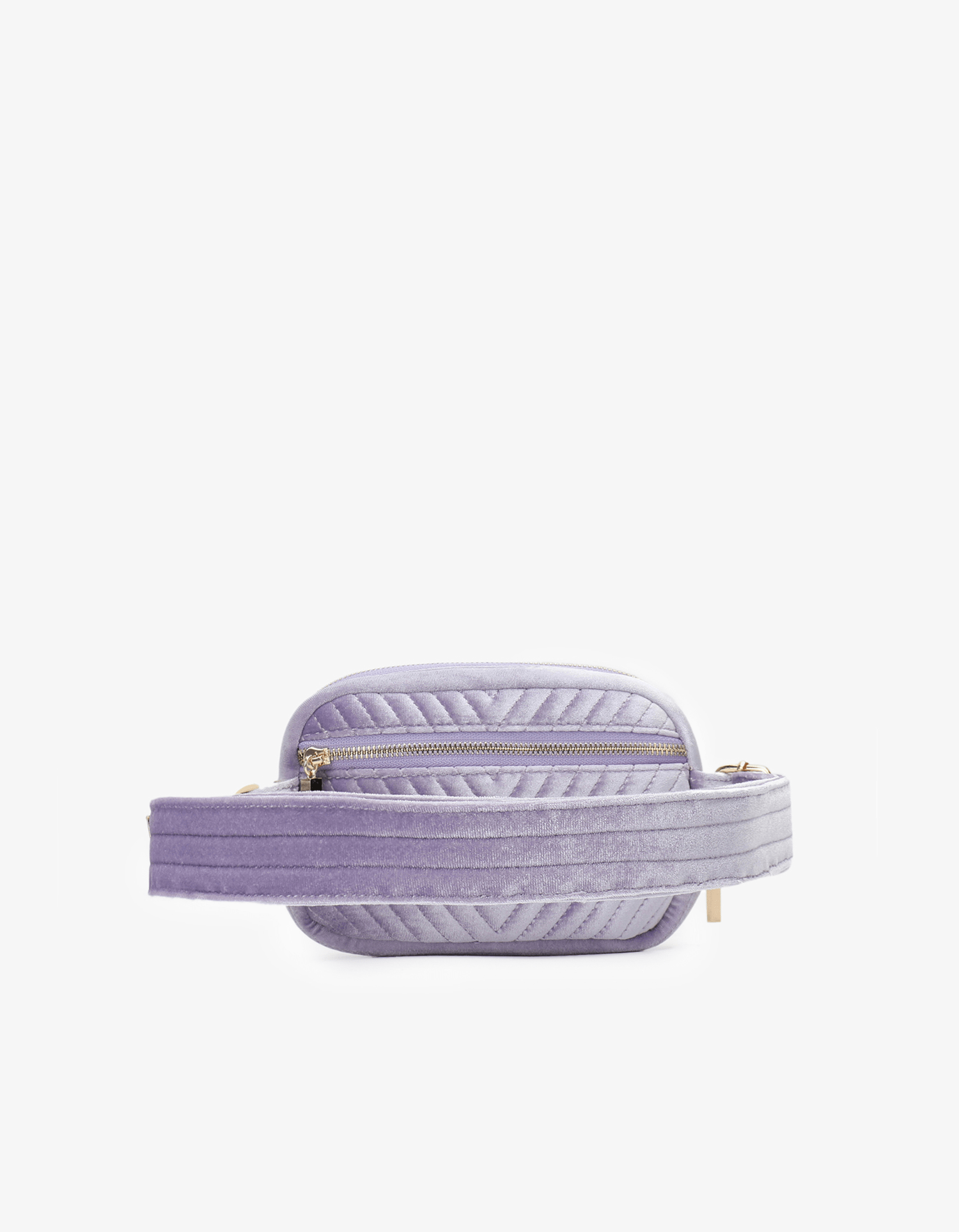 AERIN VELVET QUILTED BELT BAG LAVENDER - REMI/REID