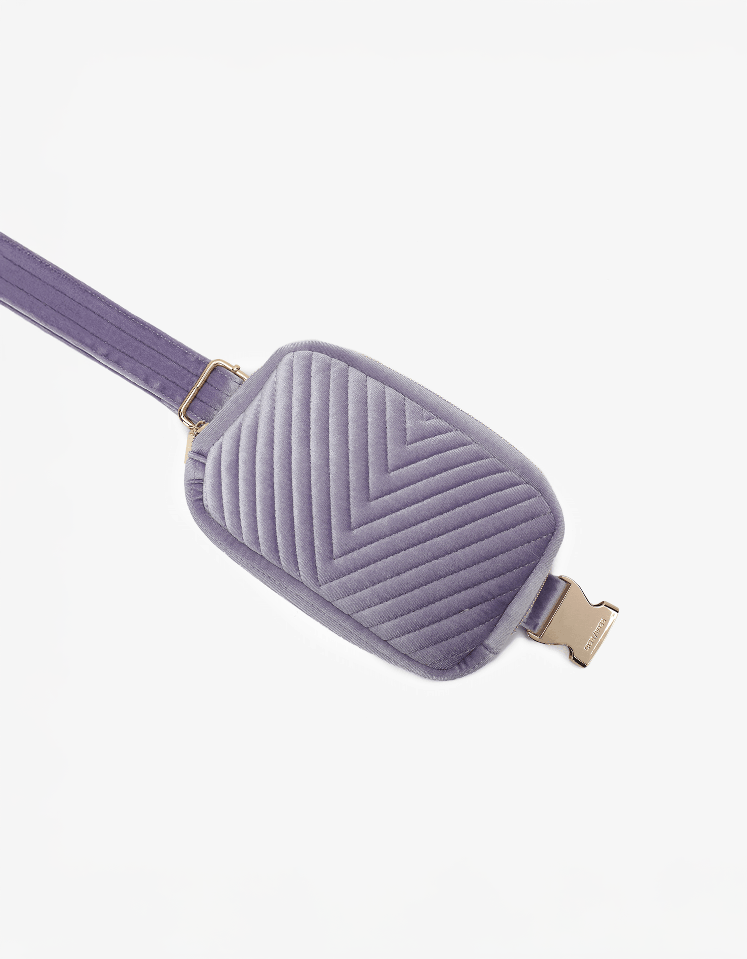AERIN VELVET QUILTED BELT BAG LAVENDER - REMI/REID