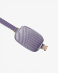 AERIN VELVET QUILTED BELT BAG LAVENDER - REMI/REID