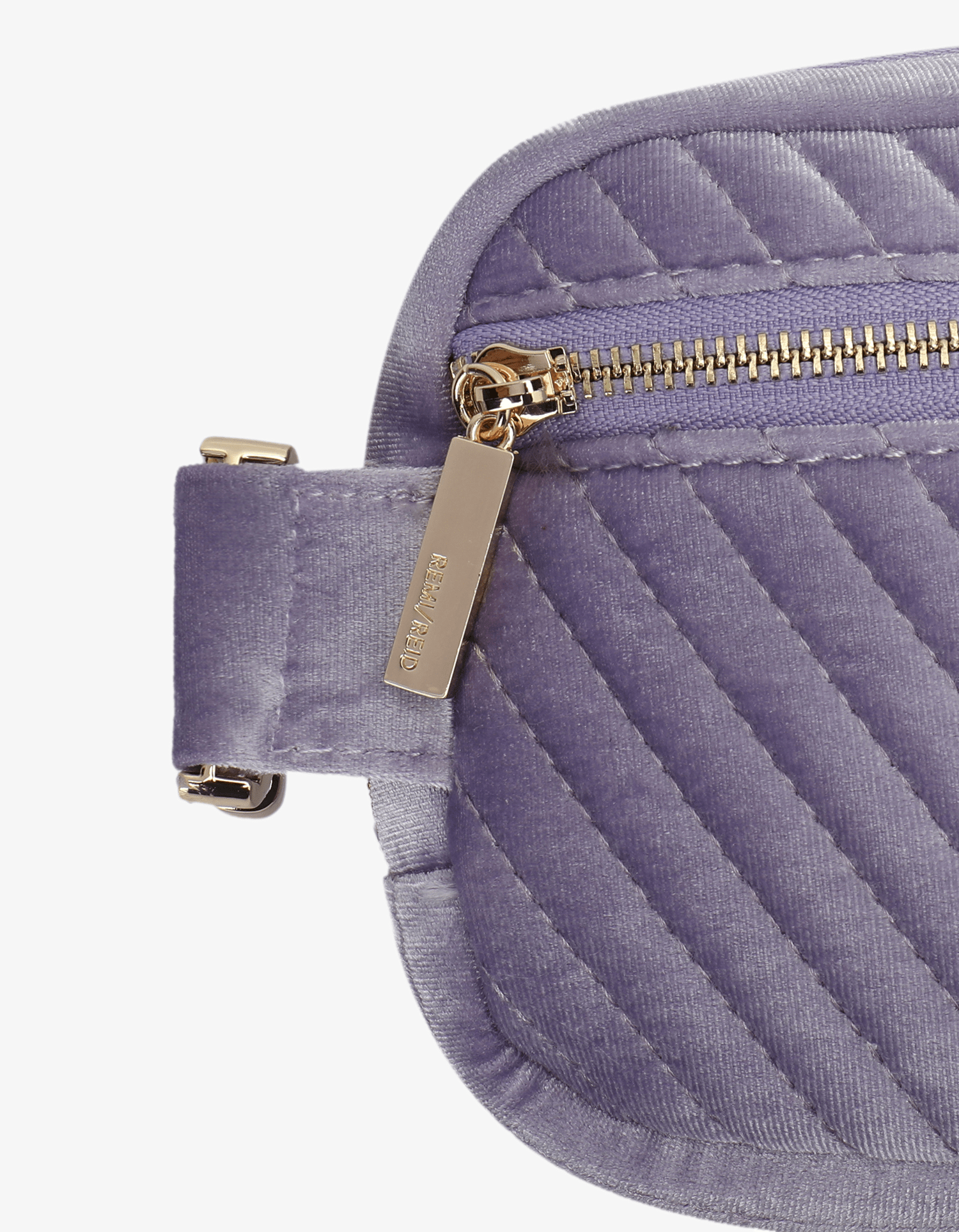 AERIN VELVET QUILTED BELT BAG LAVENDER - REMI/REID