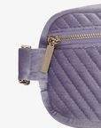 AERIN VELVET QUILTED BELT BAG LAVENDER - REMI/REID