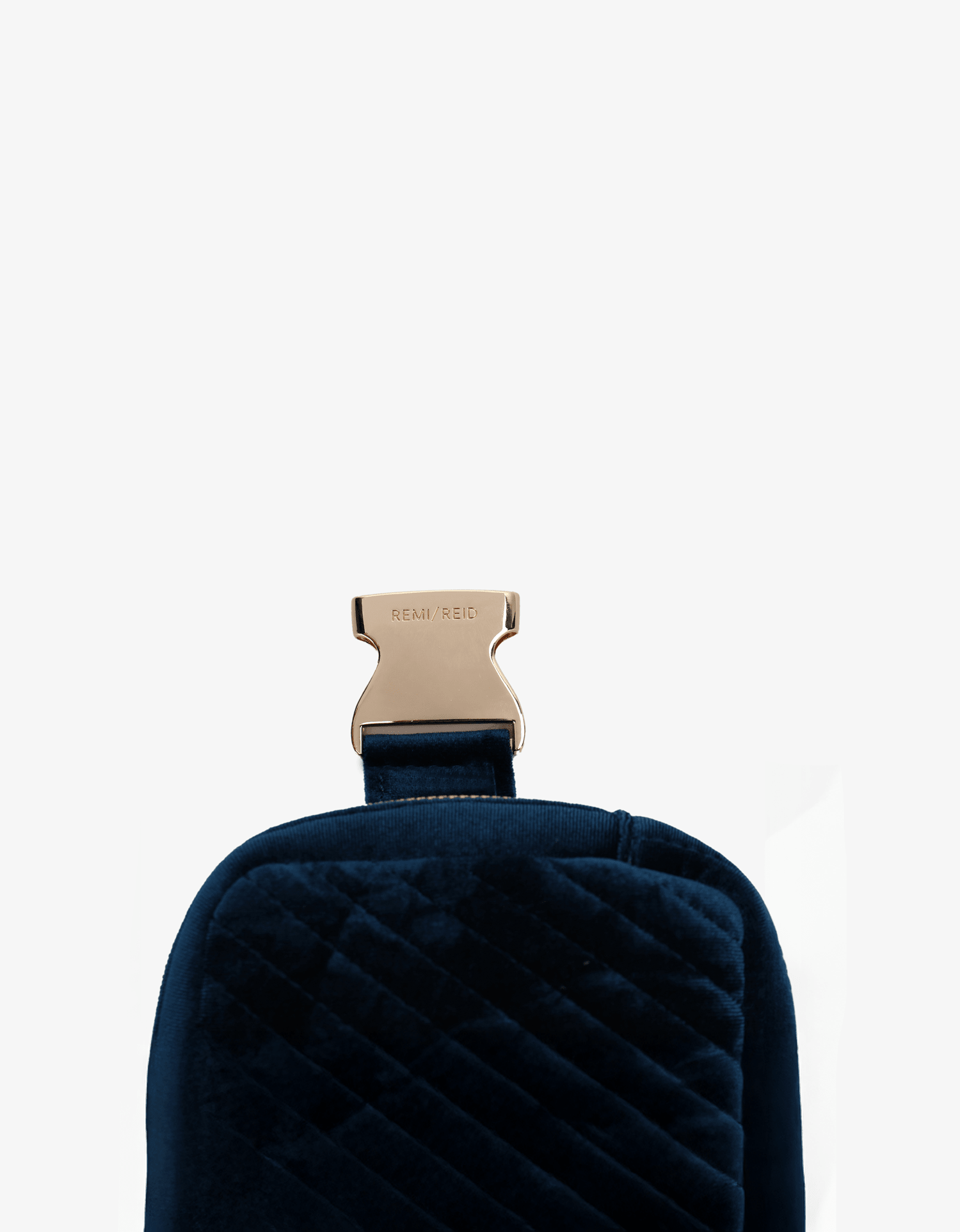 AERIN VELVET QUILTED BELT BAG TEAL - REMI/REID