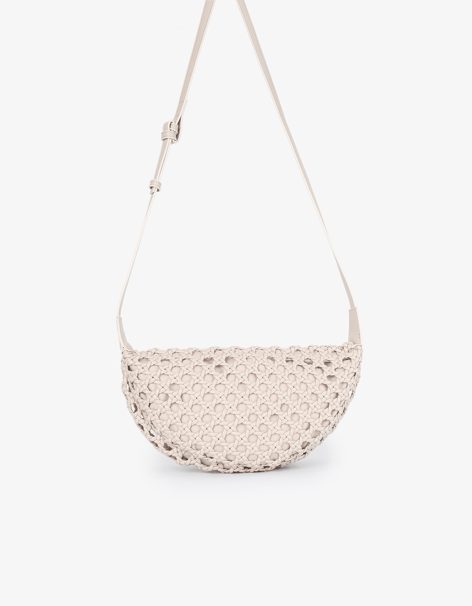 ANAIS WOVEN CROSSBODY LARGE CREAM - REMI/REID