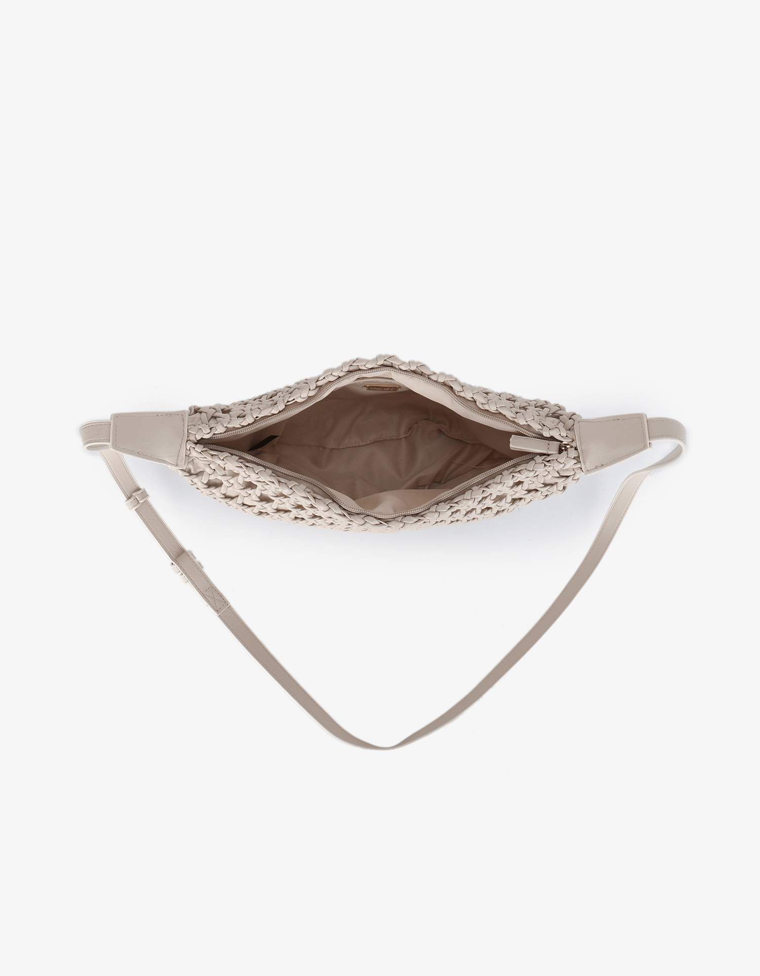 ANAIS WOVEN CROSSBODY LARGE CREAM - REMI/REID