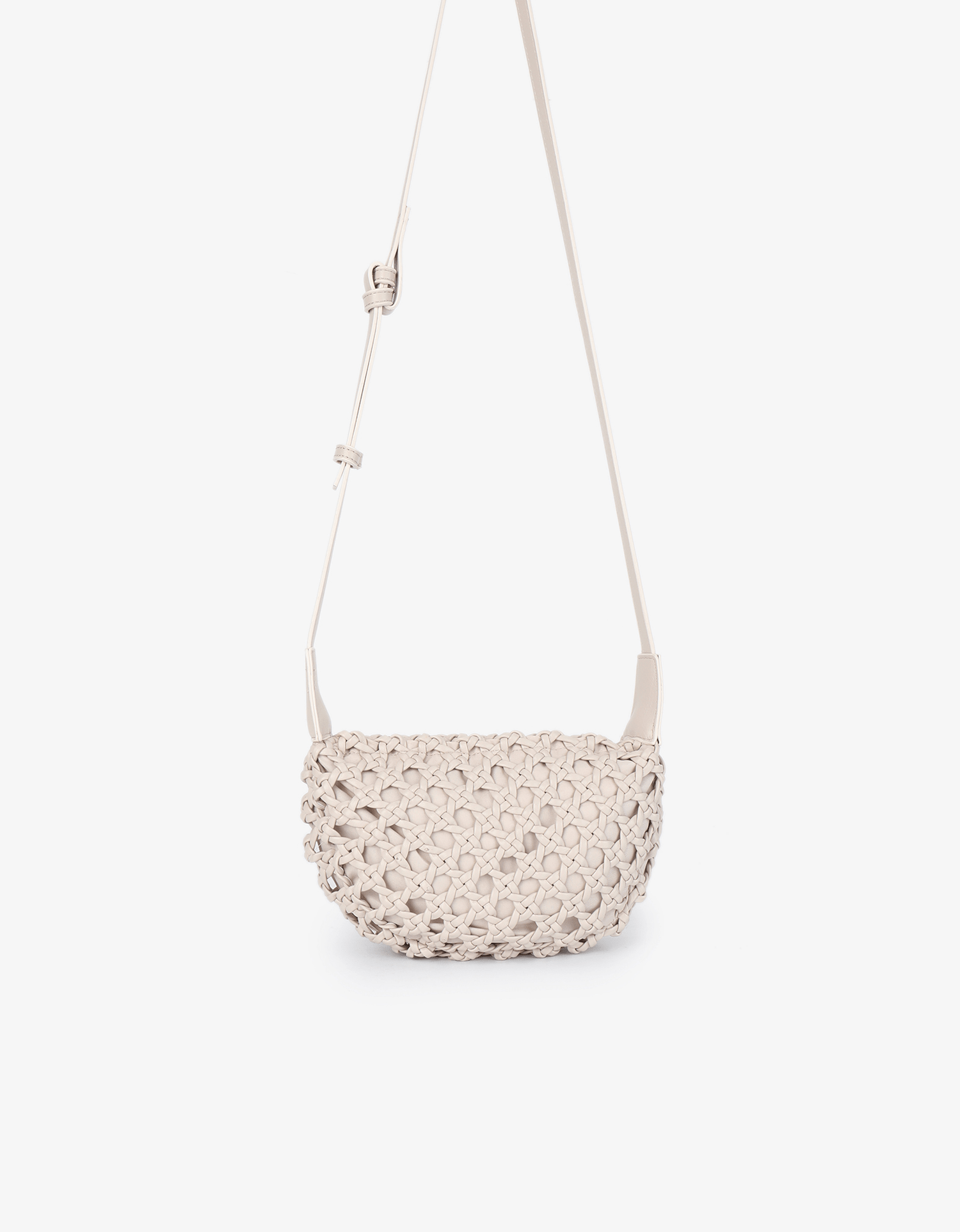 ANAIS WOVEN CROSSBODY SMALL CREAM - REMI/REID