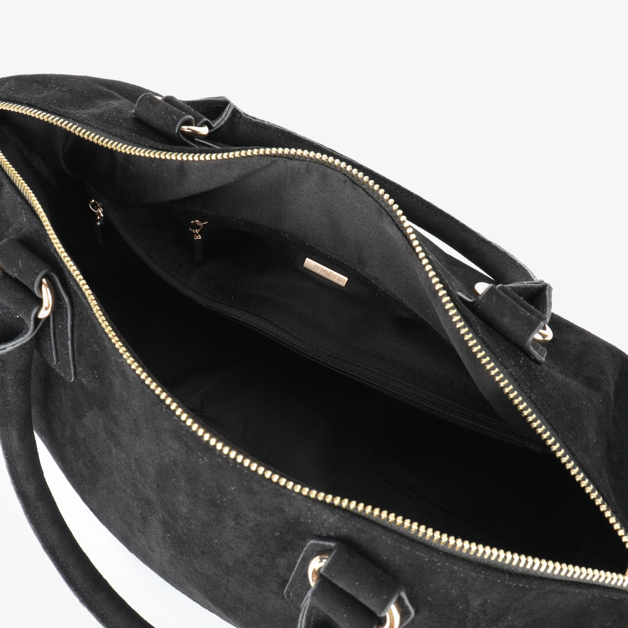 ARTACHO LARGE FAUX SUEDE BLACK - REMI/REID