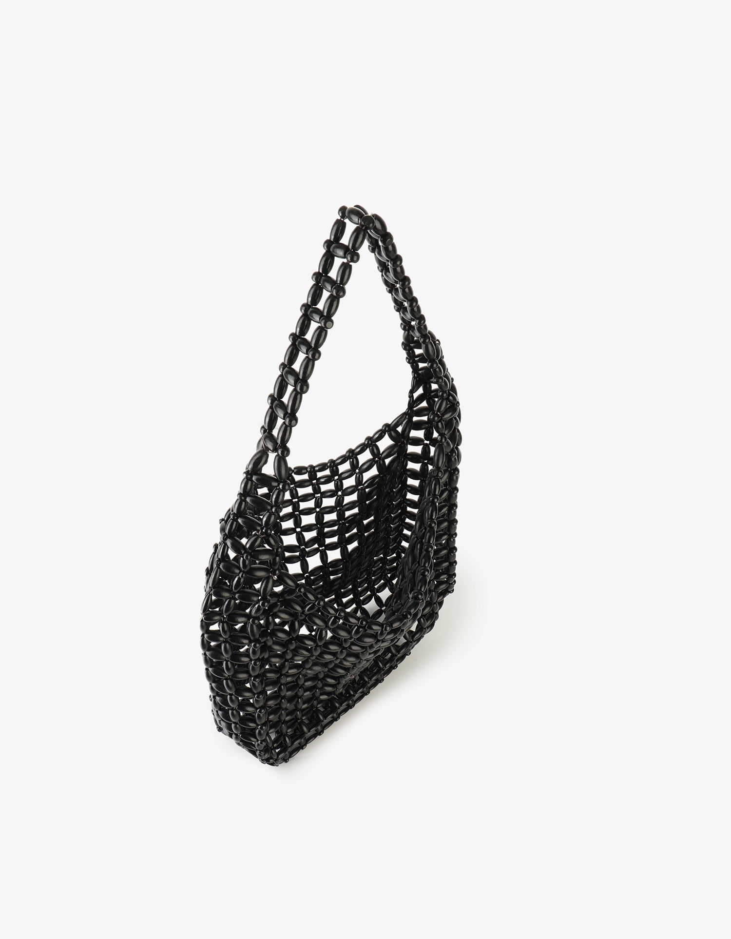 ATALIE BEADED SHOULDER BAG BLACK - REMI/REID
