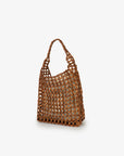 ATALIE BEADED SHOULDER BAG BROWN - REMI/REID
