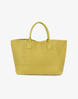BELLO WOVEN TOTE CHARTREUSE