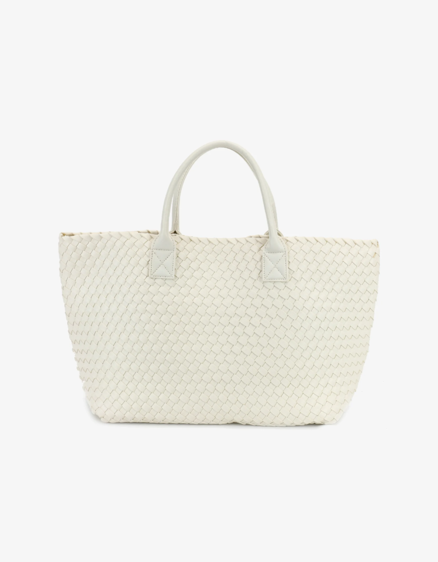 BELLO WOVEN TOTE OFF WHITE