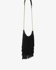 BOCHOA MINI FRINGE FAUX SUEDE BLACK - REMI/REID
