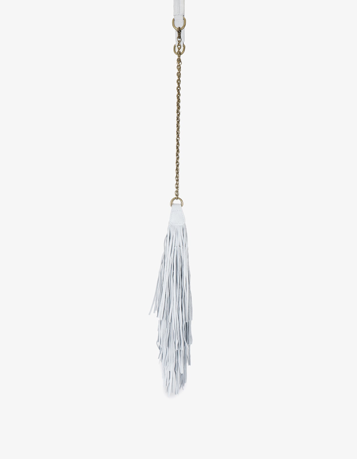 BOCHOA MINI FRINGE FAUX SUEDE BLUE - REMI/REID