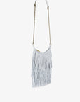 BOCHOA MINI FRINGE FAUX SUEDE BLUE - REMI/REID